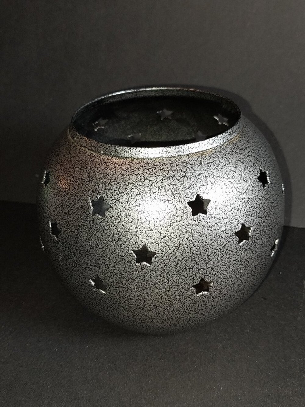 Silver Star Metal Votive Holder